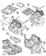 4628935AD - Interior Trim: Luggage Compartment Carpet for Mopar Image