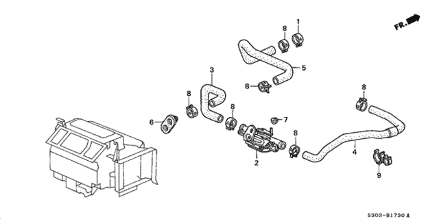Water Valve for 1997 Honda Prelude #0
