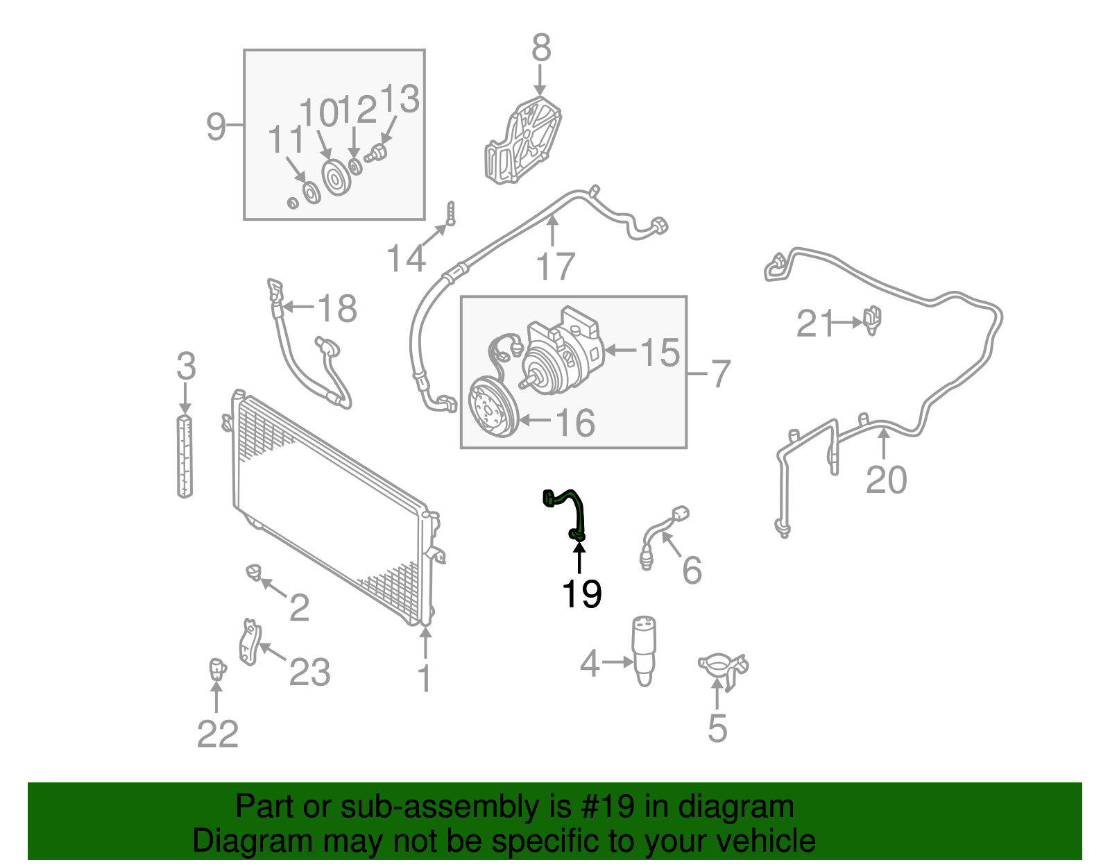 AC Tube - Nissan (92446-0Z800)
