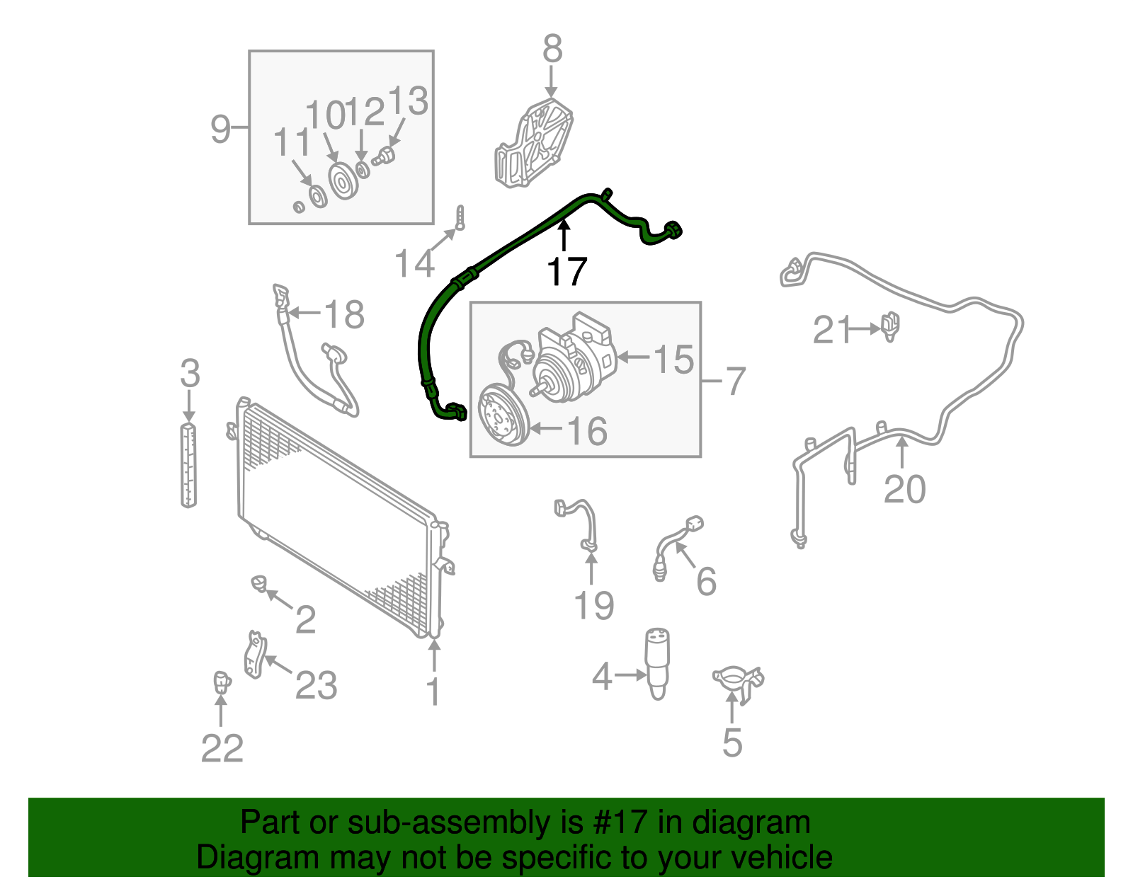 Discharge Hose - Nissan (92480-0Z800)