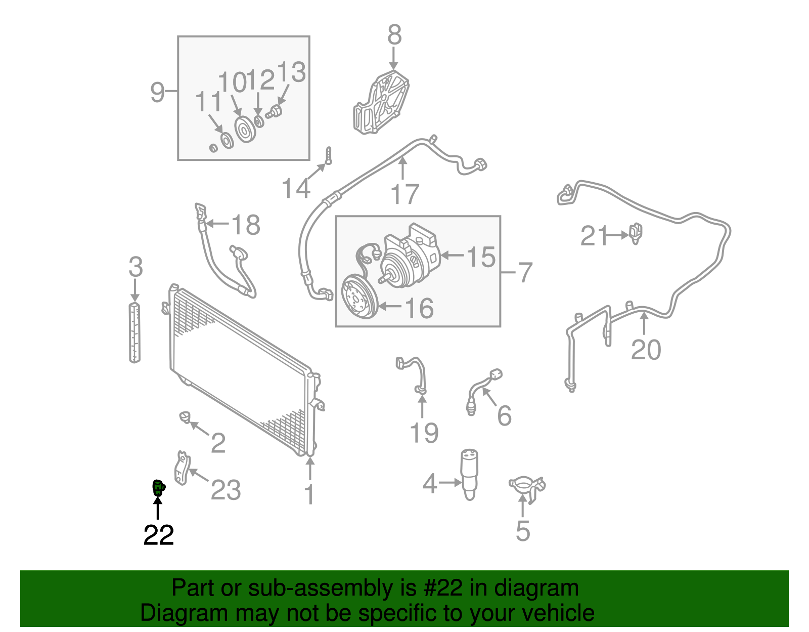 Air Temp Sensor - Nissan (92311-80E00)