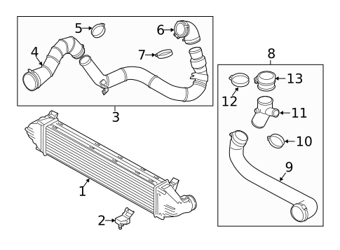 Intercooler for 2012 Land Rover Range Rover Evoque #0