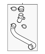 LR024305 - : Air Outlet Tube for Land Rover: Range Rover Evoque Image