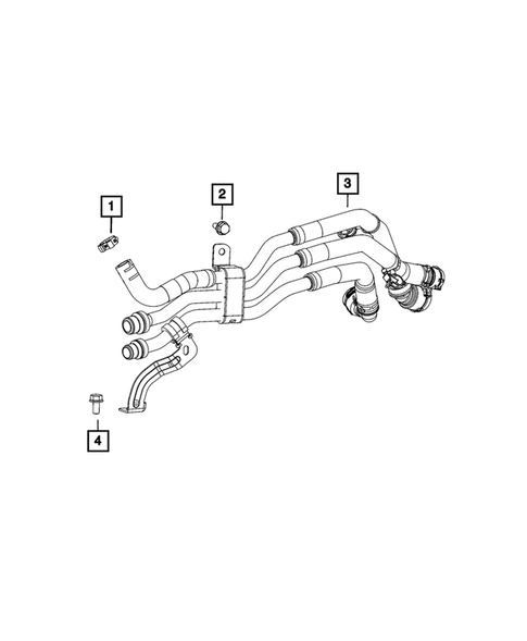 Air Conditioner and Heater Plumbing for 2024 Jeep Compass #1