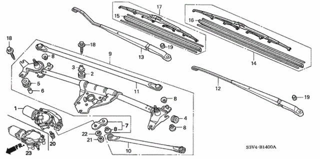 Front Windshield Wiper for 2001 Acura MDX #0