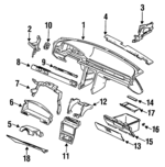 77100SL5A10ZA - Body: Instrument Panel for Acura: Vigor Image