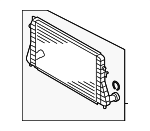 1K0145803AE - Fuel System: Inter-cooler for Volkswagen: Beetle, Golf, Jetta Image