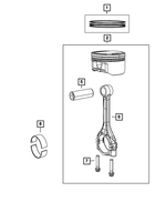 68450984AA - 2.4L Gas; Engine: Complete Engine Piston Ring Set for Mopar Image image