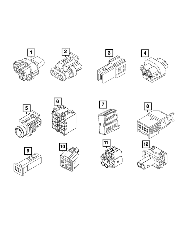 68238113AA - Electrical: Electrical Connector for Mopar Image