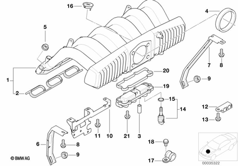 Intake Manifold for 1995 BMW 528i #0
