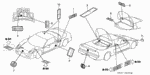 78527SL0L81 - Interior/Bumper: TAG, PASSENGER SRS CAUTION (CHILD SEAT) for Acura Image