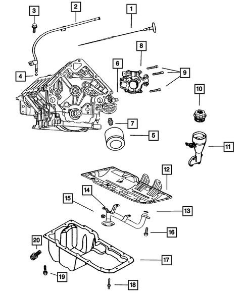 Engine Oiling for 2007 Chrysler Aspen #0