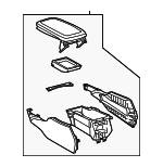 5881030A22C0 - Body: Console Assembly for Lexus: GS300, GS350, GS430, GS450h Image