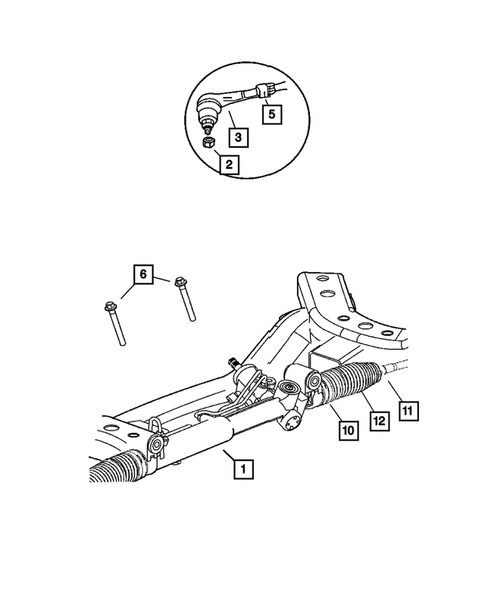 Steering Gear for 2006 Dodge Charger #0