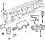 8156784610 - : Instrument Light Rheostat for Isuzu Image