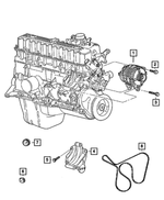 6505488AA - Electrical: Hex Screw And Washer for Mopar Image
