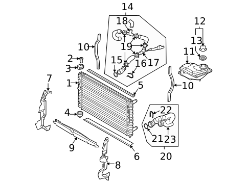 Radiators, Coolers & Related Components for 2004 Audi S4 #0