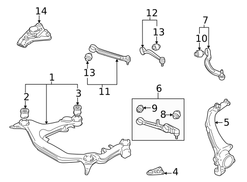 Suspension Components for 1997 Audi A4 #1