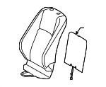 7107453C40A3 - : Seat Back Cushion Cover for Lexus: IS250, IS350 Image