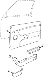 E7SZ6323942BLD - Body: Door Trim Panel for Ford Image