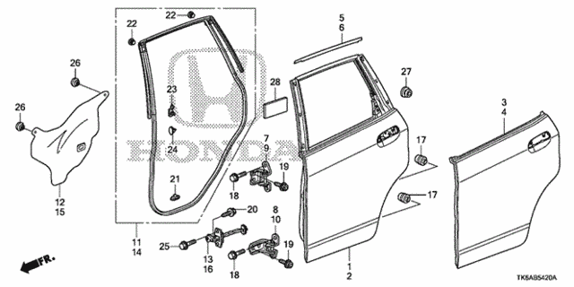 Rear Door Panels for 2013 Honda Fit #0