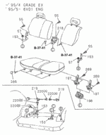 911802100 - Interior/Bumper: NUT BRKT FIX for Honda Image