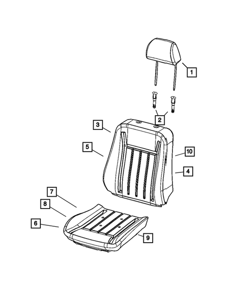 Front Seats - First Row for 2008 Dodge Charger #4