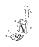 1XA08DX9AA - Interior Trim: Front Headrest for Mopar Image