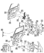 5067622AA - Doors, Door Mirrors and Related Parts: Foam Isolator for Mopar Image image