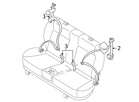 Seat Belt for 2004 Subaru Baja #1
