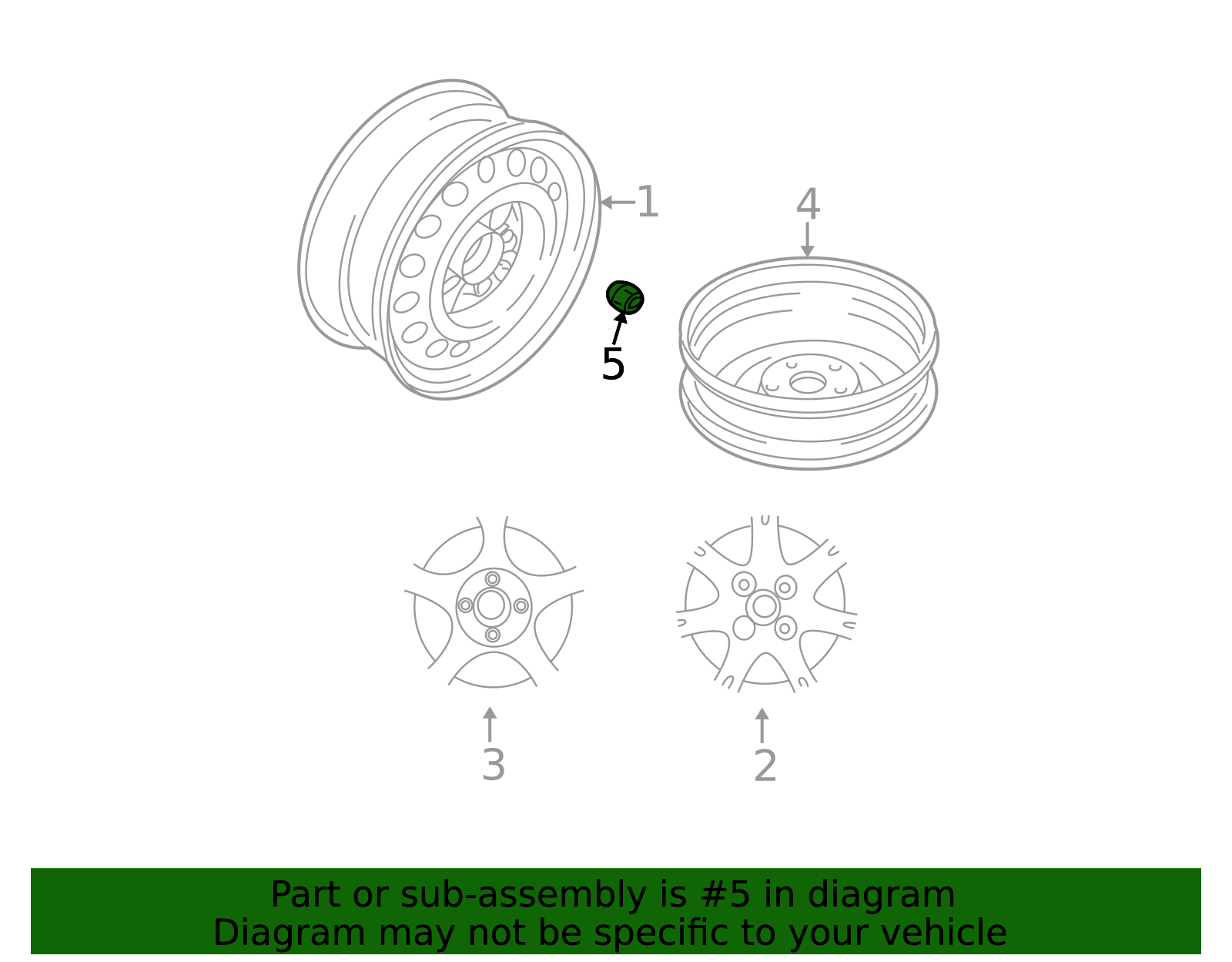 3880A008 - Wheel Nut 1993-2018 Mitsubishi | Mitsubishi Direct Parts