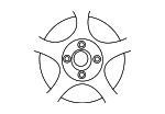 MN100368 - : Wheel, Alloy for Mitsubishi: Lancer Image