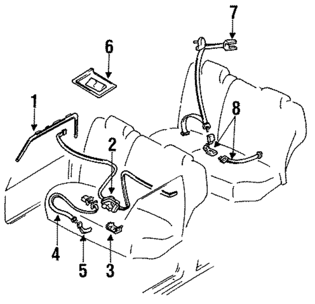 BR9357990G - : Shoulder Belt for Mazda Image