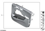 51415A68667 - : Left Front Door Trim Panel for BMW Image