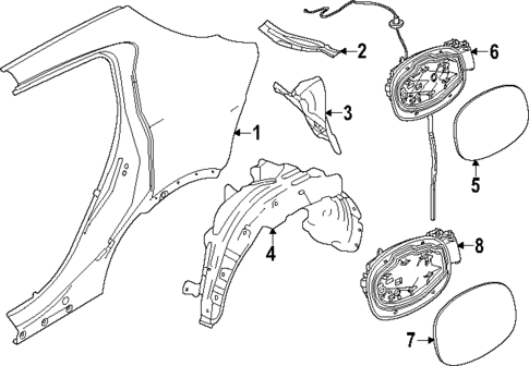 Quarter Panel & Components for 2024 Dodge Hornet #0