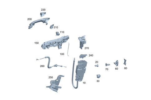 Front Locking System for 2025 Mercedes-Benz EQB 300 #0