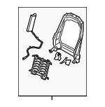 88410S9500 - Body: Seat Back Frame for Kia Image