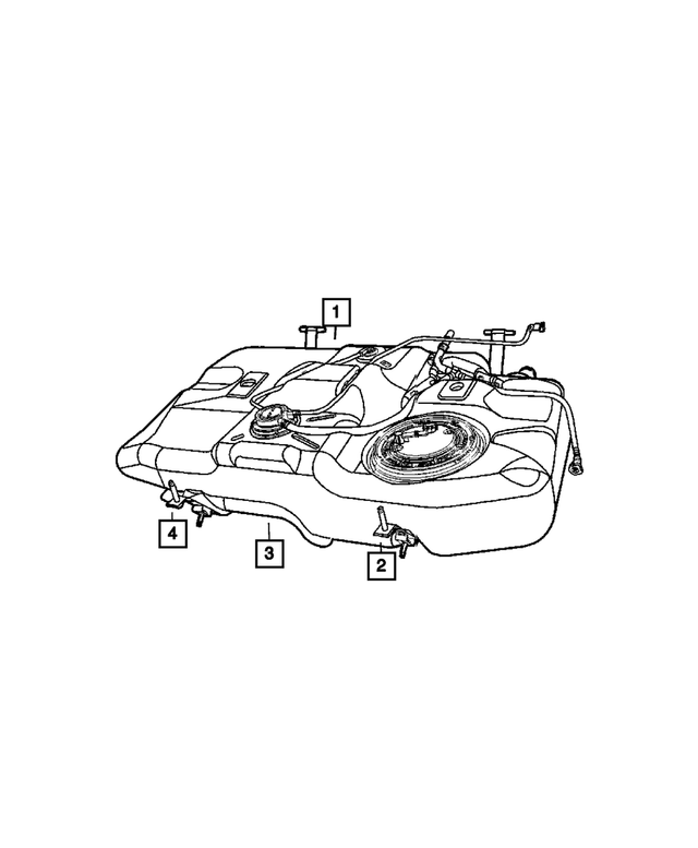5105548AD - Fuel: Fuel Tank Strap, Right for Mopar Image