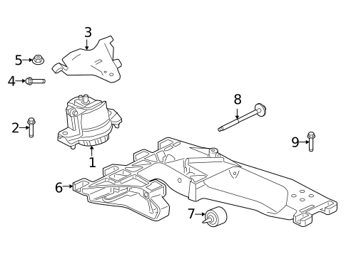 Engine & Trans Mounting for 2017 Jaguar F-Pace #0