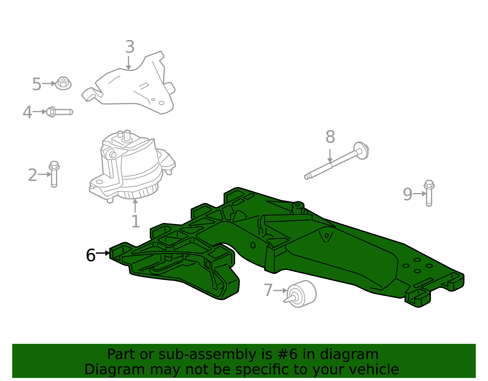 2016-2023 Jaguar Trans Mount T4N1162 | OEM Parts Online