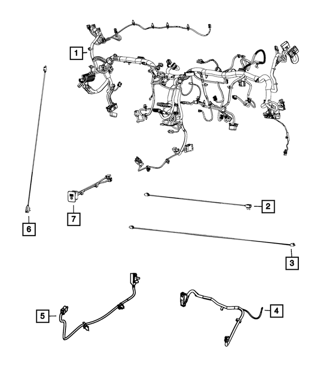68205631AF - Electrical: Instrument Panel Wiring for Mopar Image