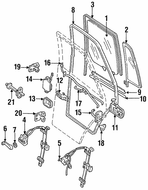 Quân Đỗ Rear Door for 1997 Honda Passport | OEM Parts Online
