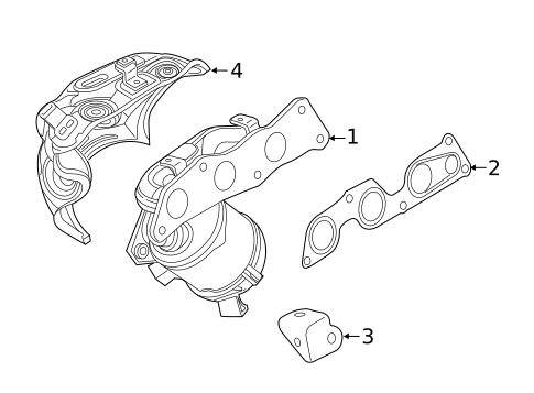 Exhaust Manifold for 2023 Mitsubishi Mirage G4 #0