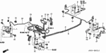 46331S5AN10 - Chassis: PIPE E, R. BRAKE for Honda Image