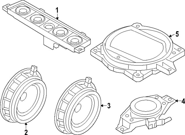 96361T1500 - Electrical: Pkg Tray Speaker for Hyundai Image