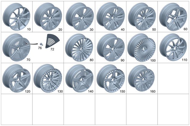 2954012200 - Wheels: Spoke Wheel for Mercedes-Benz Image