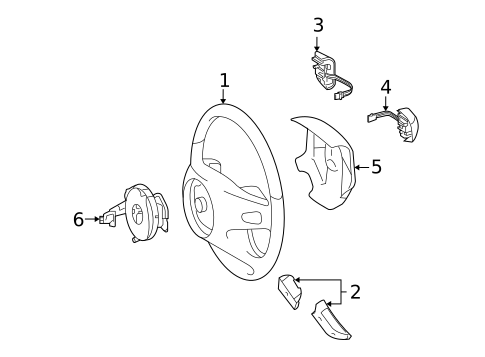 Steering Wheel & Trim for 2010 Mercedes-Benz GL350 #0