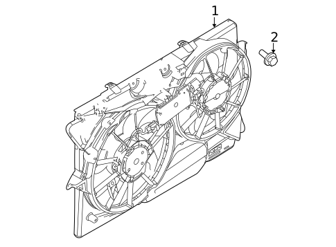 Cooling Fan, Clutch & Motor for 2014 Lincoln MKZ #0