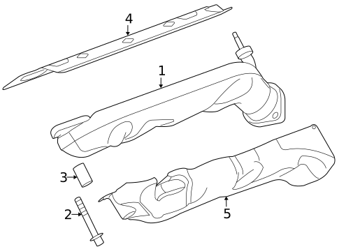 Exhaust Manifold for 2011 Land Rover LR4 #0