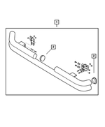 82203290 - Mopar Accessories - Component Parts: Tubular-rear Bumper Kit for Mopar Image